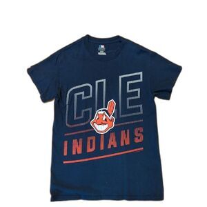 Cleveland Indians T Shirt Size Small Baseball Chief Wahoo Smiling Logo MLB
